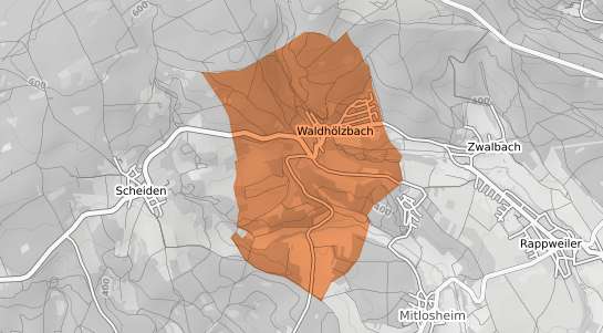 Mietspiegelkarte Losheim am See Waldh&ouml;lzbach